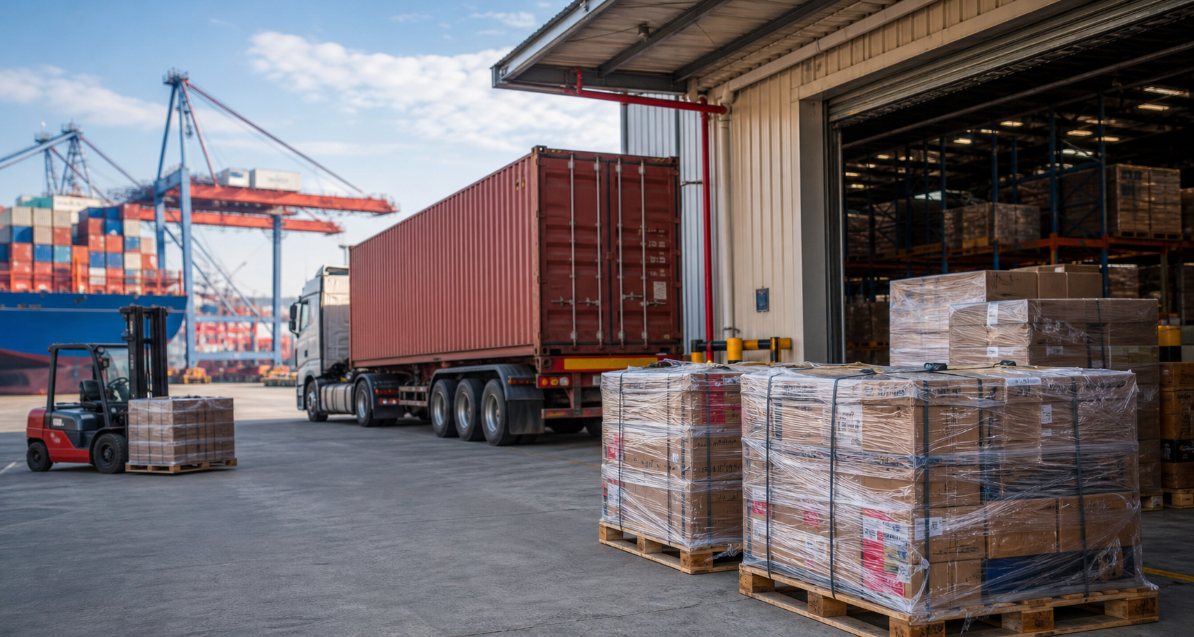 Operação de importação e exportação